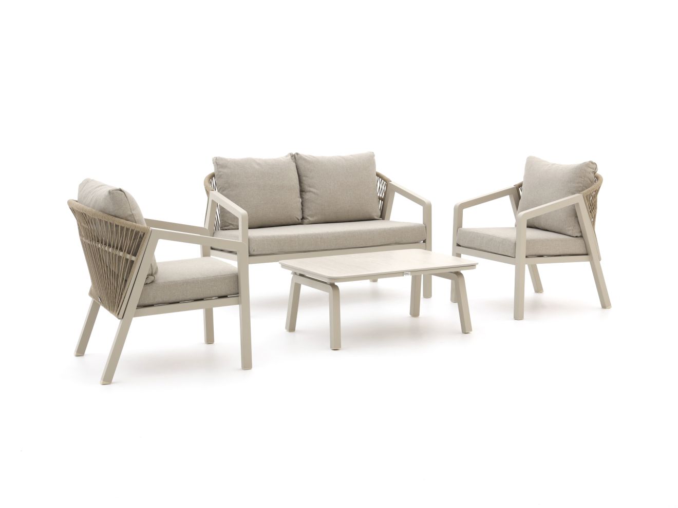 + 10 % Kassenrabatt | Forza Iseo Sessel-Sofa Lounge-Set 4-teilig