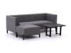 + 10 % Kassenrabatt | Hartman Dion Chaiselongue Lounge-Set 3-teilig