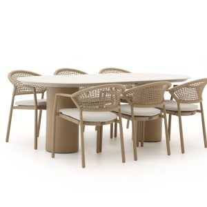 Hartman Taragona/Valencia 220 cm Gartenmöbel-Set 7-teilig