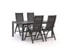 + 10 % Kassenrabatt | Hartman Troy/Fidenza 183 cm Gartenmöbel-Set 5-teilig verstellbar