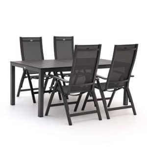 + 10 % Kassenrabatt | Hartman Troy/Fidenza 183 cm Gartenmöbel-Set 5-teilig verstellbar
