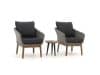 + 10 % Kassenrabatt | Intenso Borgetto/ROUGH-K ø 40 cm Balkon Lounge-Set 3-teilig