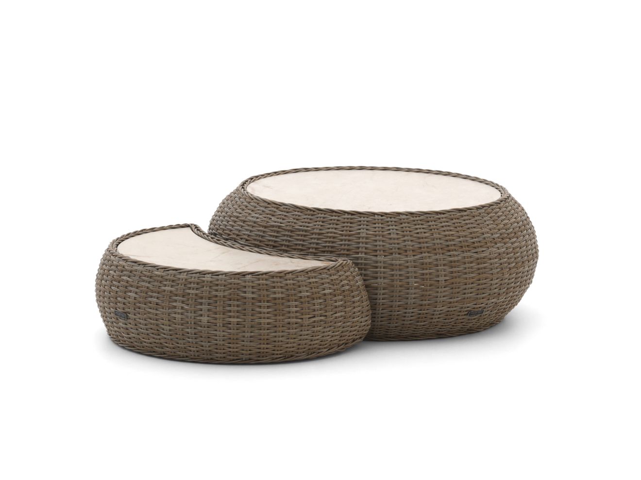 + 10 % Kassenrabatt | Intenso Santa Ninfa Loungetisch-Set ø 101 cm/41x82x22 cm