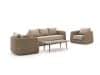 + 10 % Kassenrabatt | Intenso Tarcento/ROUGH-K Sessel-Sofa Lounge-Set 4-teilig