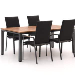 Kettler Diamond/Linosa 180cm dining tuinset 5-delig stapelbaar