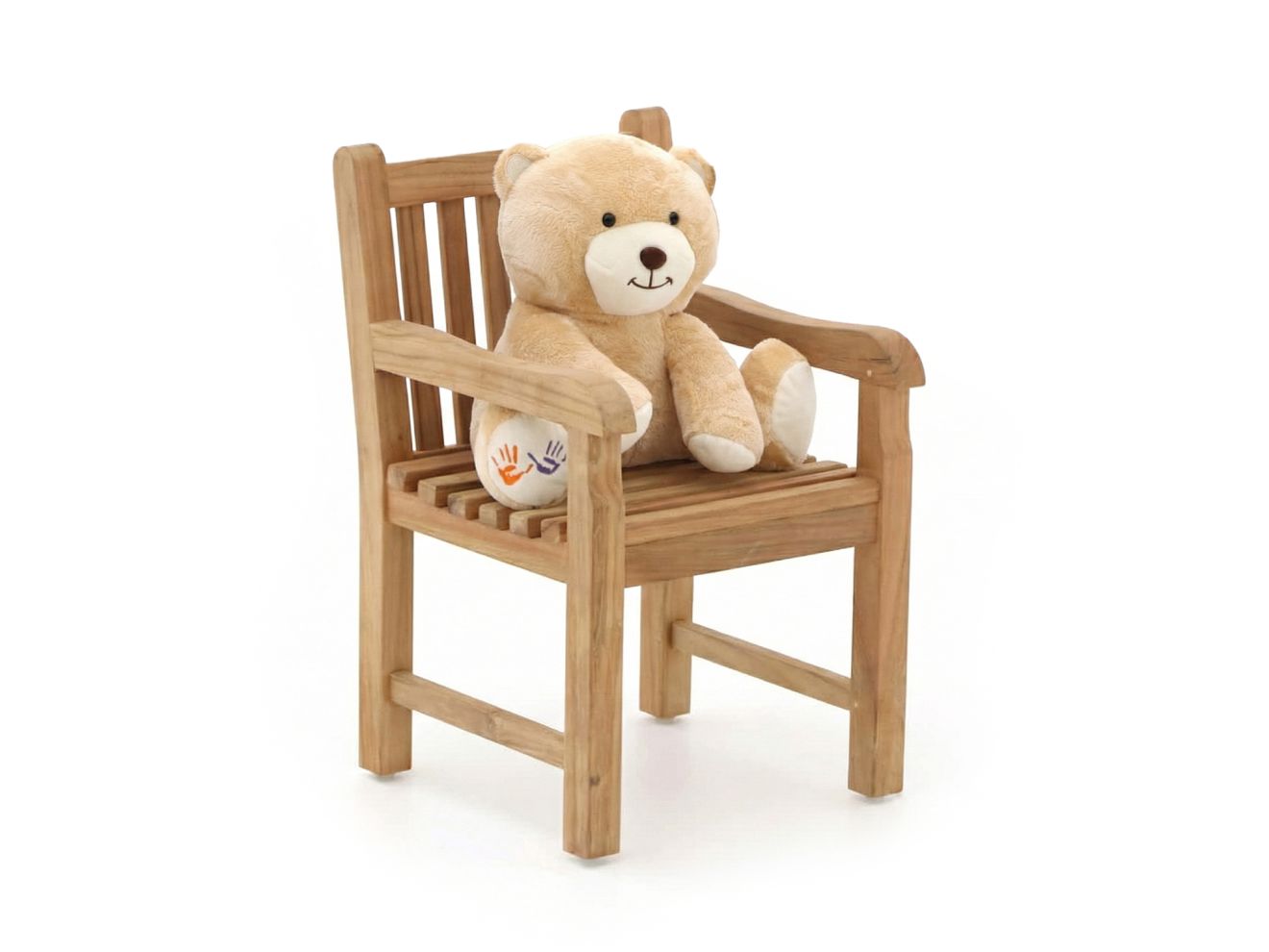 + 15 % Kassenrabatt | Kinder Gartenstuhl 35x40x56 cm/KiKabär Groß 30 cm Braun