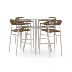 Manifesto Belpasso/Tritoni ø 110 cm Gartenbar-Set 5-teilig stapelbar