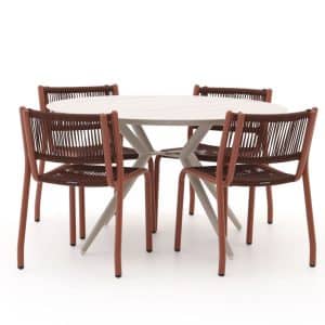 + 15 % Kassenrabatt | Manifesto Misurina/Sora ø 127 cm Gartenmöbel-Set 5-teilig