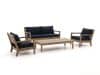 + 10 % Kassenrabatt | ROUGH Batang Sessel-Sofa Lounge-Set 4-teilig