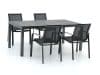 + 10 % Kassenrabatt | R&S Design Altea/Fidenza 183 cm Gartenmöbel-Set 5-teilig stapelbar