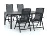 + 10 % Kassenrabatt | R&S Design Capri/Fidenza 183 cm Gartenmöbel-Set 5-teilig verstellbar