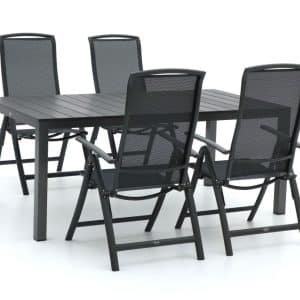+ 10 % Kassenrabatt | R&S Design Capri/Fidenza 183 cm Gartenmöbel-Set 5-teilig verstellbar