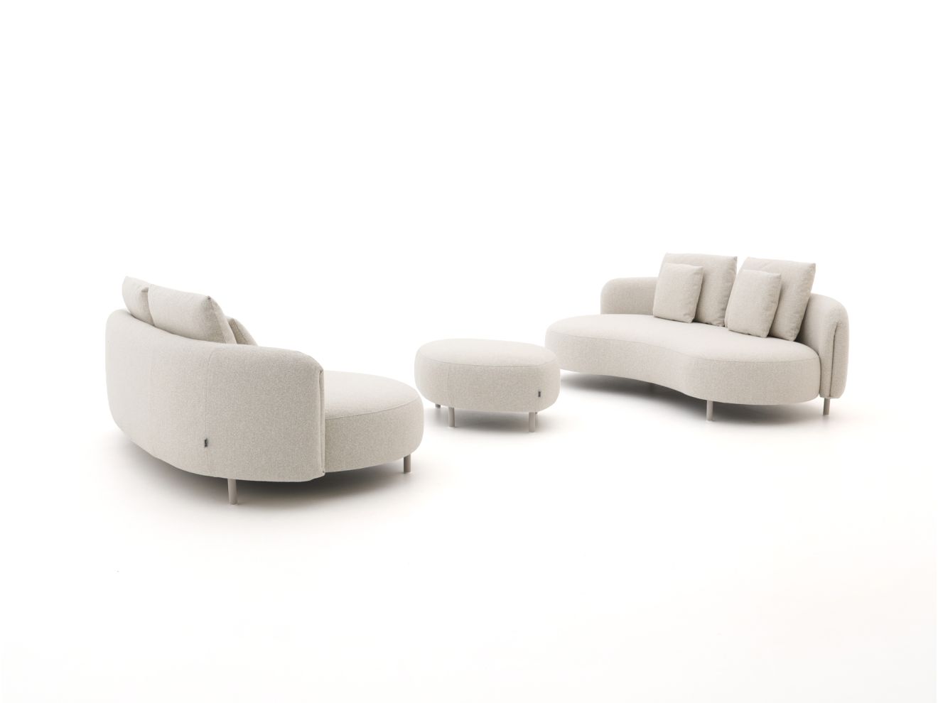 + 10 % Kassenrabatt | SUNS Pienza Sofa-Lounge-Set 3-teilig 4-Sitzer