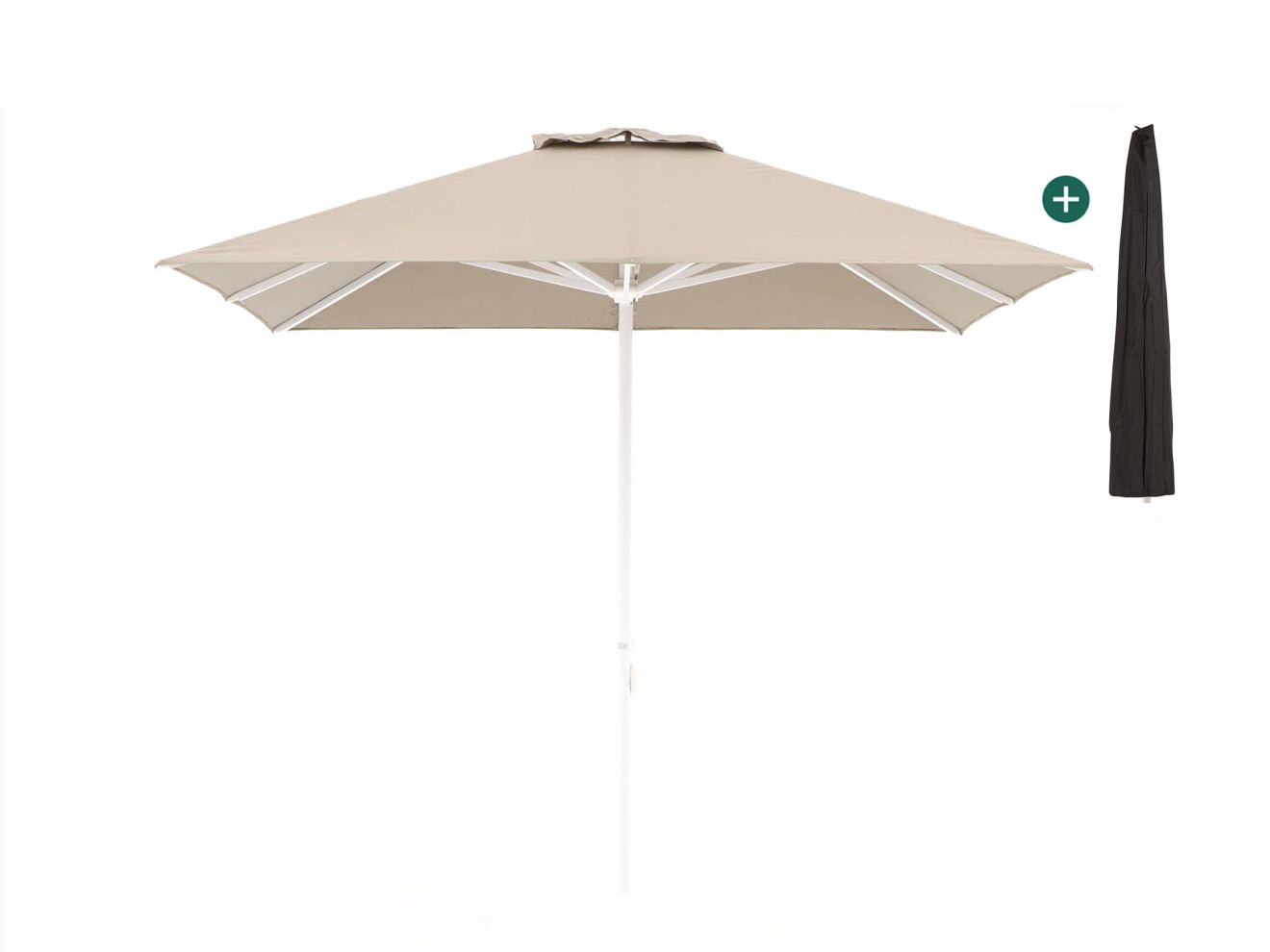 + 10 % Kassenrabatt | Shadowline Cuba Sonnenschirm 300x300 cm