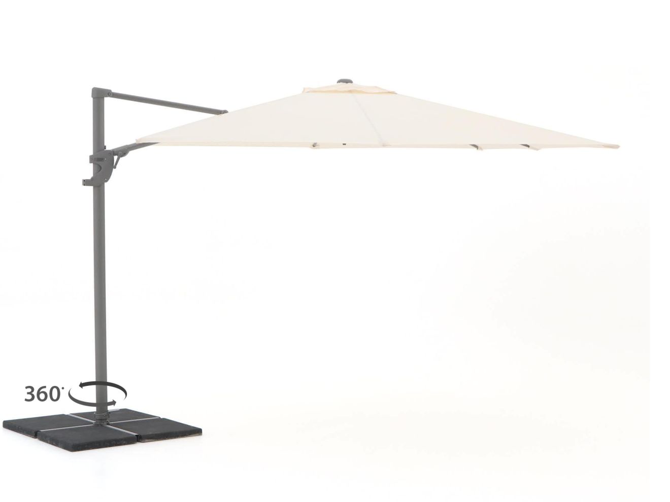 + 15 % Kassenrabatt | Shadowline Francisco Ampelschirm 300x300 cm