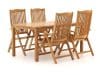 + 10 % Kassenrabatt | Sunyard Veronica/Liverpool 160 cm Gartenmöbel-Set 5-teilig verstelbar