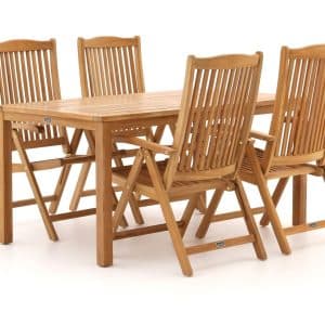 Sunyard Veronica/Liverpool 160 cm Gartenmöbel-Set 5-teilig verstelbar