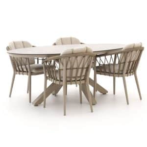 Tierra Outdoor SantaFe/Oblong 200 cm Gartenmöbel-Set 5-teilig