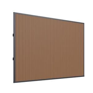 WPC-Wand 360 cm für Cedrino Pergola 400/530x360x255 cm