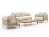 + 10 % Kassenrabatt | Zavelli Convivia Sessel-Sofa Lounge-Set 4-teilig 4-Sitzer