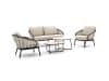 + 10 % Kassenrabatt | Apple Bee Pine Key Sessel-Sofa Lounge-Set 5-teilig 4-Sitzer