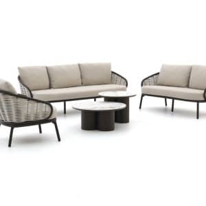 + 10 % Kassenrabatt | Apple Bee Pine Key/Tonga Sessel-Sofa Lounge-Set 5-teilig 6-Sitzer