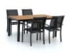 + 10 % Kassenrabatt | Bellagio Anzio/Fidenza 160 cm Gartenmöbel-Set 5-teilig stapelbar