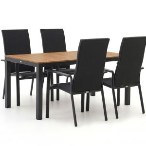 Bellagio Avio/Fidenza 160 cm Gartenmöbel-Set 5-teilig stapelbar