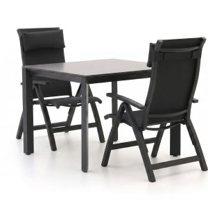 Bellagio Fermo/Sestino 90 cm Gartenmöbel-Set 3-teilig verstellbar