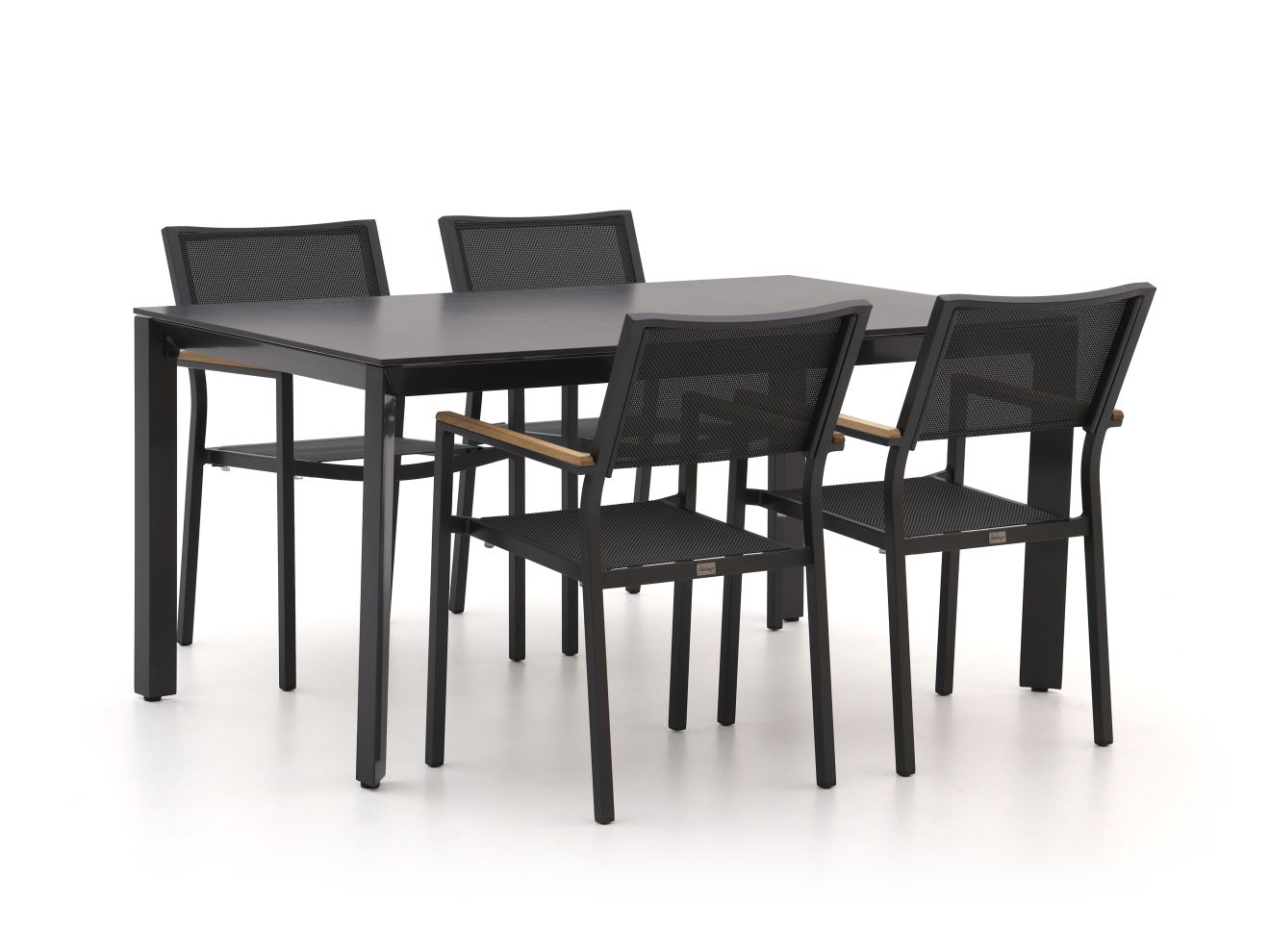 + 15 % Kassenrabatt | Bellagio Roma/Sestino 160 cm Gartenmöbel-Set 5-teilig stapelbar
