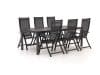+ 10 % Kassenrabatt | Bellagio Trappeto/Fidenza 220 cm Gartenmöbel-Set 7-Teilig verstellbar