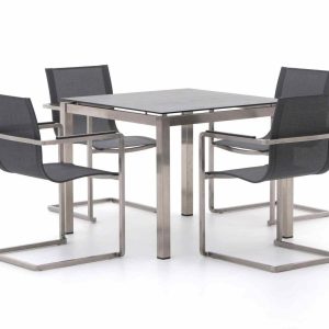 Bernstein Essen/Freiburg 90 cm Gartenmöbel-Set 5-teilig