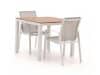 + 10 % Kassenrabatt | Forza Altea/Fidenza 90 cm Gartenmöbel-Set 3-teilig stapelbar