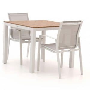 + 15 % Kassenrabatt | Forza Altea/Fidenza 90 cm Gartenmöbel-Set 3-teilig stapelbar