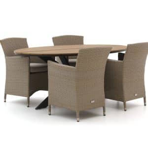 + 15 % Kassenrabatt | Forza Cecita/Fidenza oval 180 cm Gartenmöbel-Set 5-teilig