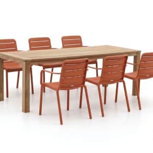 + 15 % Kassenrabatt | Forza Narni/ROUGH-S 220 cm Gartenmöbel-Set 7-teilig stapelbar