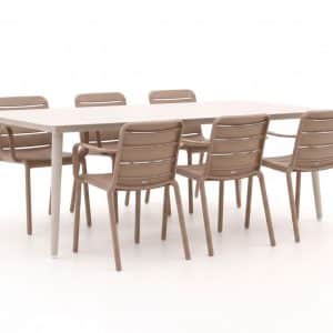 + 15 % Kassenrabatt | Forza Narni/Sora 220 cm Gartenmöbel-Set 7-teilig stapelbar
