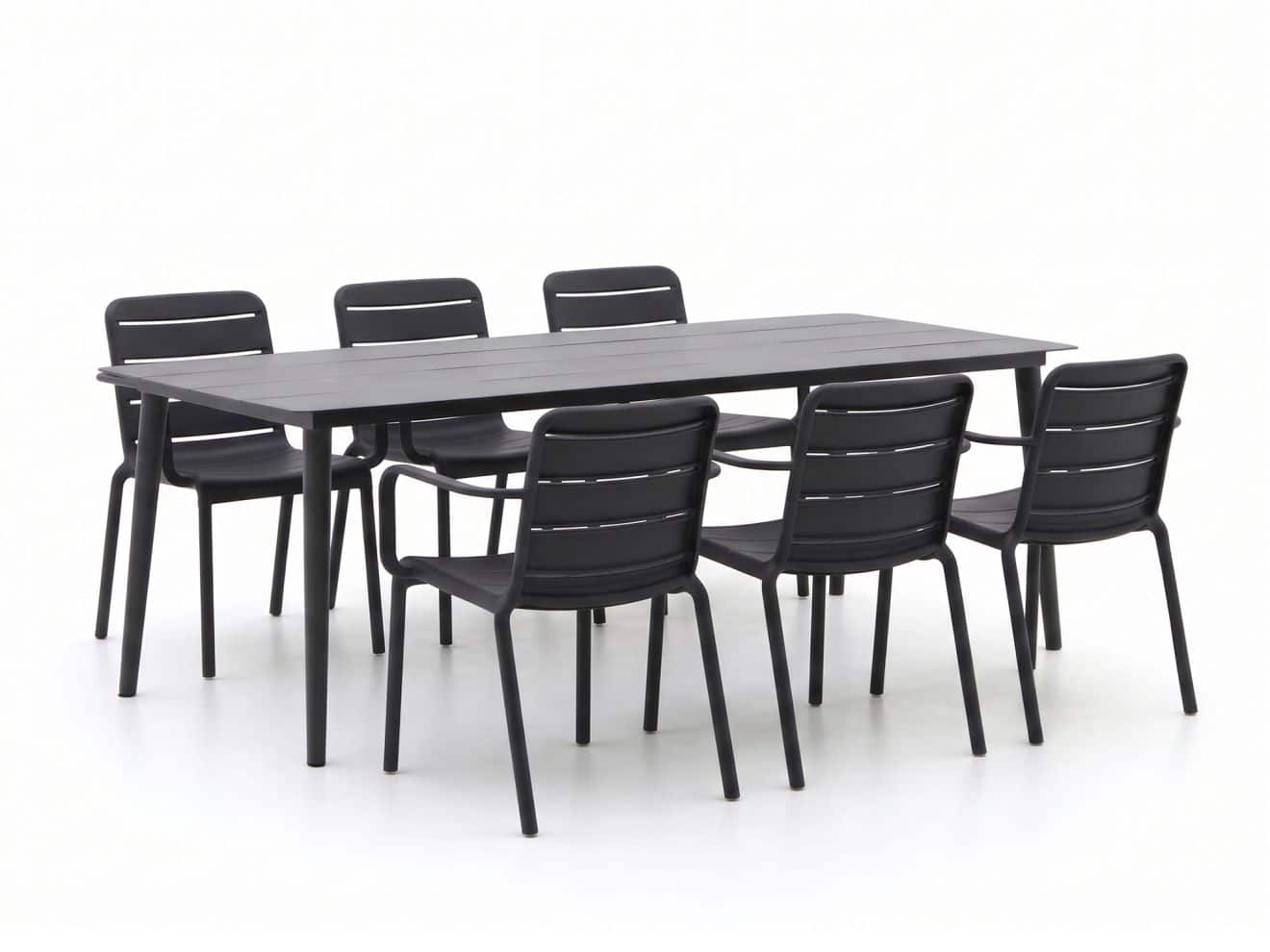 + 10 % Kassenrabatt | Forza Narni/Sora 220 cm Gartenmöbel-Set 7-teilig stapelbar