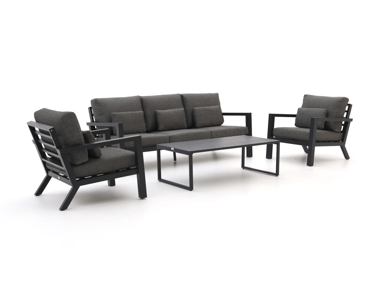 + 15 % Kassenrabatt | Forza Sarnico Sessel-Sofa Lounge-Set 4-teilig
