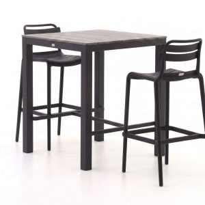 Forza Vico/Fidenza 80 cm Gartenbar-Set 3-teilig