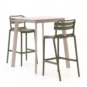 Forza Vico/Savio 90 cm Gartenbar-Set 3-teilig