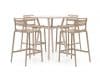 + 15 % Kassenrabatt | Forza Vico/Tritoni ø 110 cm Gartenbar-Set 5-teilig