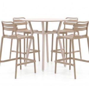 Forza Vico/Tritoni ø 110 cm Gartenbar-Set 5-teilig