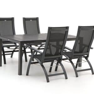 + 10 % Kassenrabatt | Hartman Primo/Fidenza 183 cm Gartenmöbel-Set 5-teilig verstellbar
