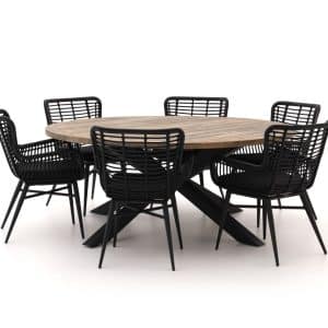 + 10 % Kassenrabatt | Intenso Asti/Rough-Y Ø 180 cm Gartenmöbel-Set 7-teilig