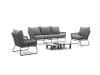 + 10 % Kassenrabatt | Intenso Isorella/Sarsina Sessel-Sofa Lounge-Set 5-teilig