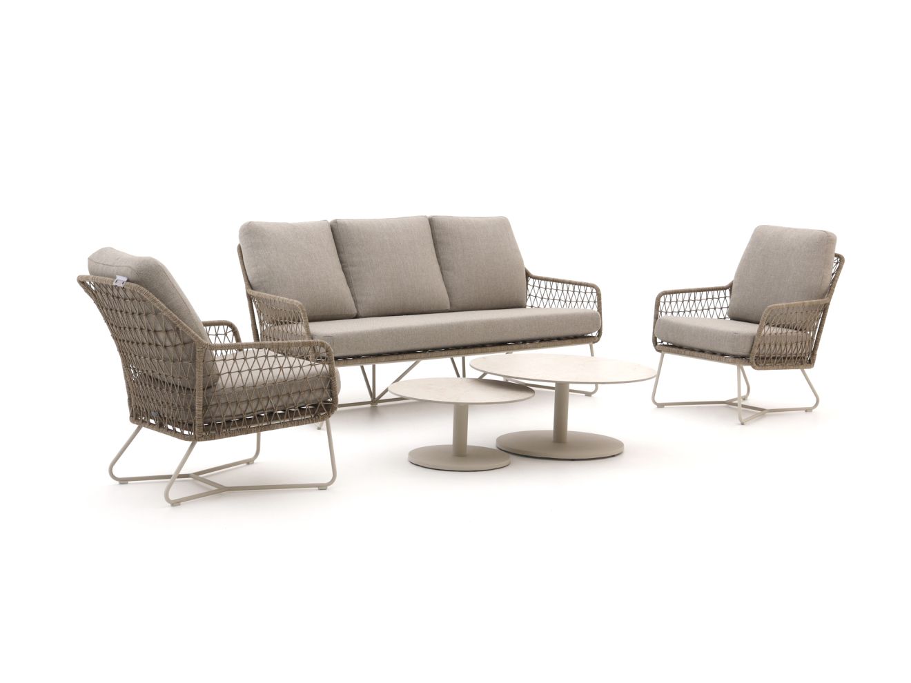 + 10 % Kassenrabatt | Intenso Trasimeno/Monticano Sessel-Sofa Lounge-Set 5-teilig