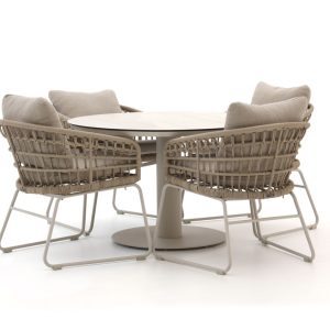 Intenso Trofarello/La Fonte ø 120 cm Gartenmöbel-Set 5-teilig