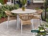 + 10 % Kassenrabatt | Manifesto Belpasso/Falcade ø 115 cm Gartenmöbel-Set 5-teilig stapelbar