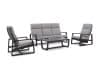 + 10 % Kassenrabatt | Manifesto Rubbiano Sessel-Sofa Lounge-Set 4-teilig 5-Sitzer